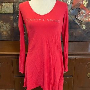 Victoria’s Secret long sleeve nightgown with rhinestone detailing.  Vintage.  S